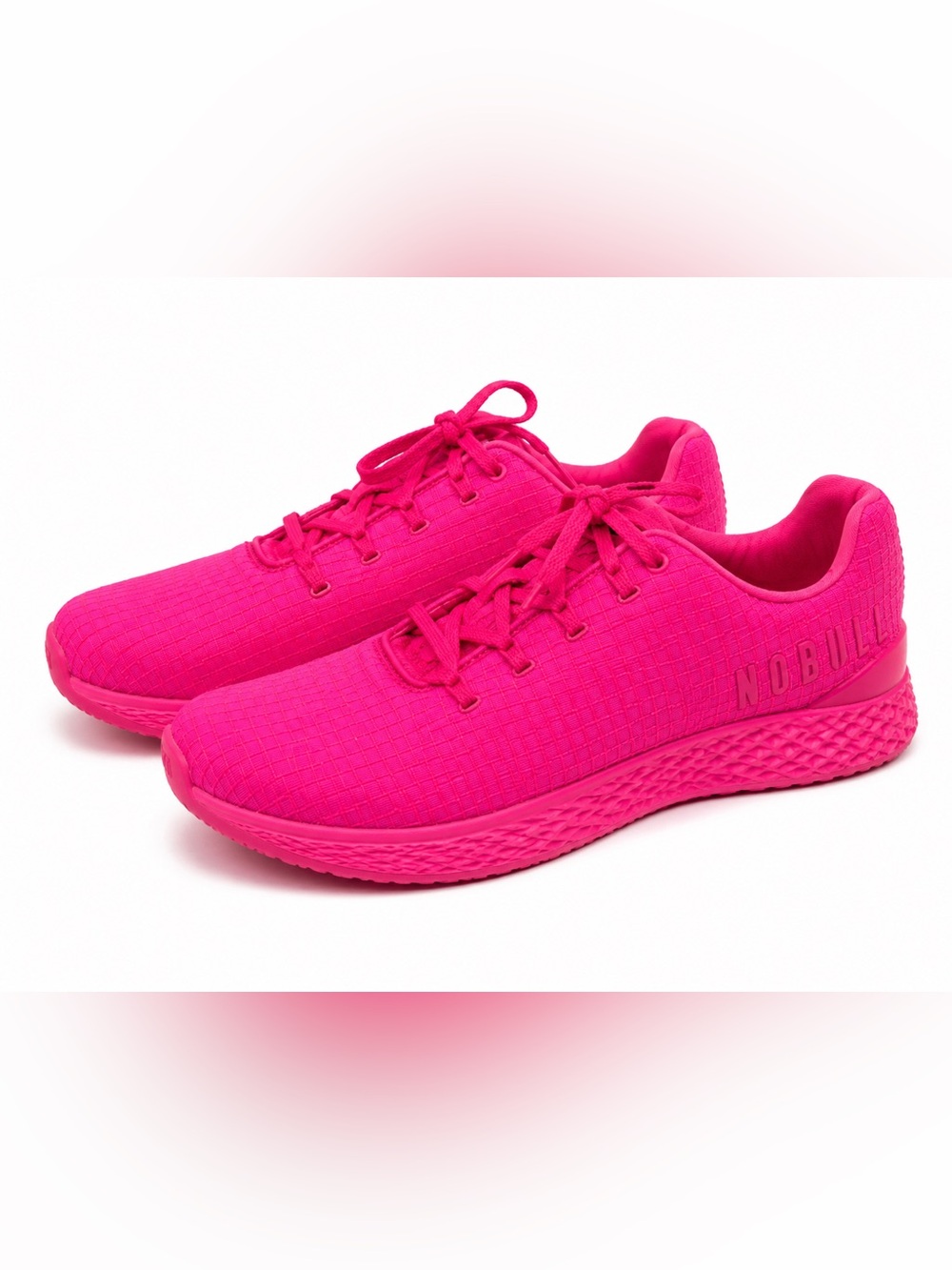 NOBULL Ripstop Runner Hot Pink Barbiecore Neon Athleisure Sneaker Women 9.5